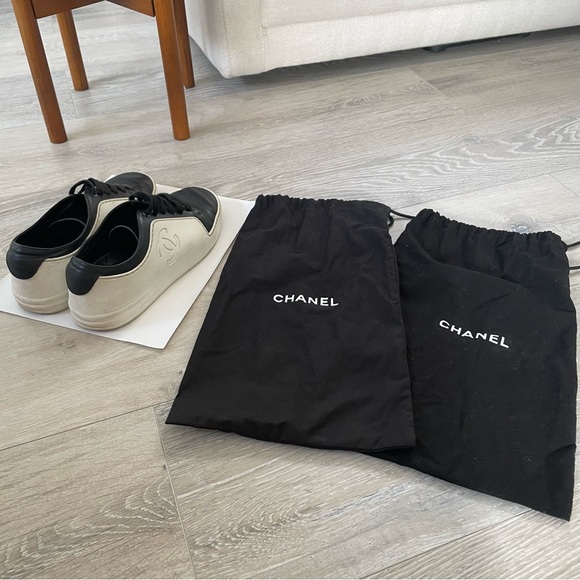 Chanel Black & White Sneakers - Picture 2 of 13